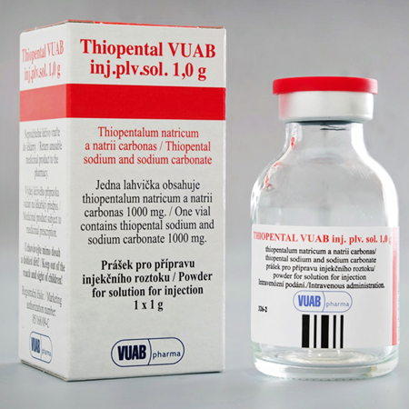 Thiopental VUAB 0,5 g and 1,0 g